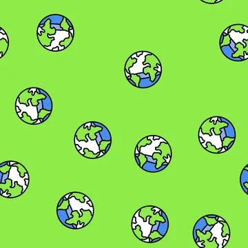 Scarcity water saving vector seamless pattern イラスト素材