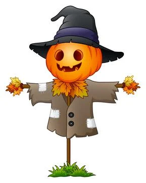 Scarecrow cartoon Stock Illustration