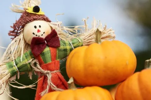 Scarecrow close-up Foto stock