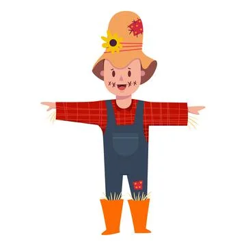 Scarecrow costume vector. Stock Illustration