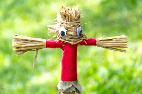 Scarecrow in garden Stock Photos