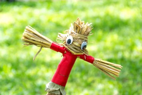 Scarecrow in garden Stock Photos