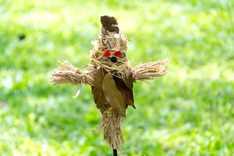 Scarecrow in garden Stock Photos