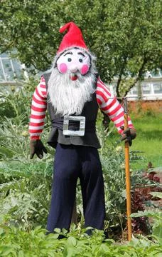 Scarecrow Gnome. Stock Photos