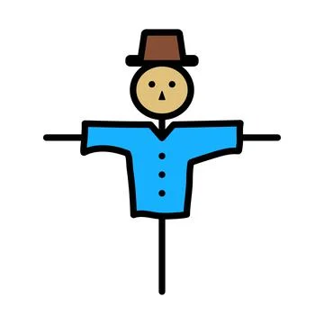 Scarecrow Icon Stock Illustration