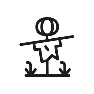 Scarecrow Icon Stock Illustration
