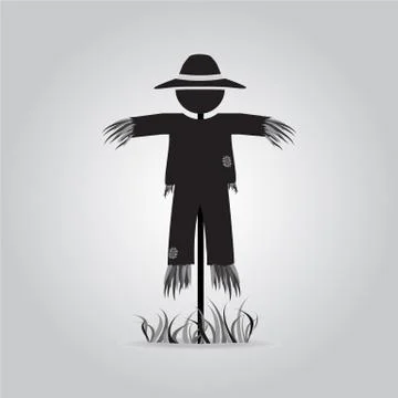 Scarecrow icon sign Stock Illustration
