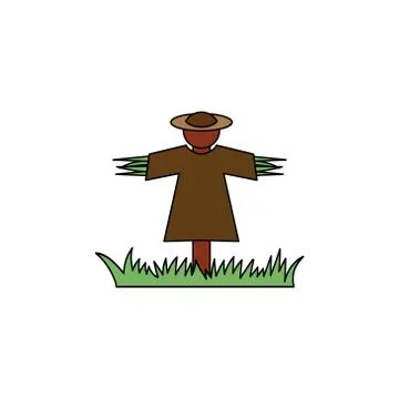 Scarecrow vector design template illustration Stock Illustration