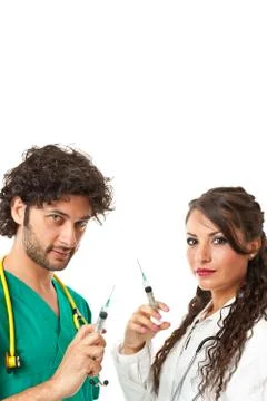 Scared about needles? Stock Photos