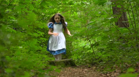 Scared Alice Stock Footage