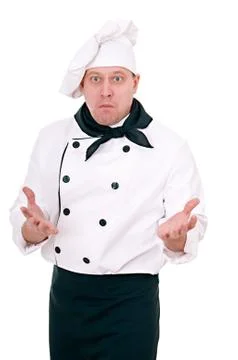 Scared chef Stock Photos