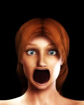 Scared Face Stock Illustration