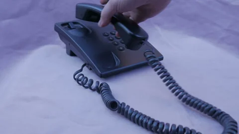 Scared Man Talking On The Phone Stock Footage 139132223