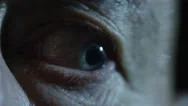 Scared The Old Man's Eyes In The Dark Stock Footage