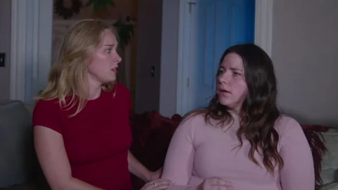 Scared reaction something in house Vídeo Stock 277173836