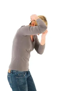Scared woman Stock Photos