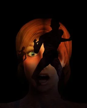 Scared Of Zombies Stock Illustration