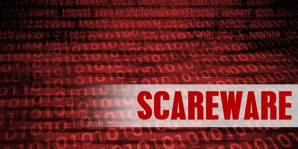 Scareware Security Warning 스톡 일러스트