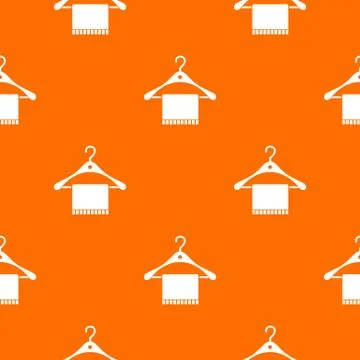 Scarf on coat hanger pattern seamless イラスト素材