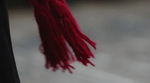 Scarf floating in the wind Stock-Footage 33695574