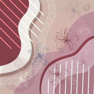 Scarf floral pattern. Bandana, pareo, pillow, home textile design. Cute backg Stock Illustration