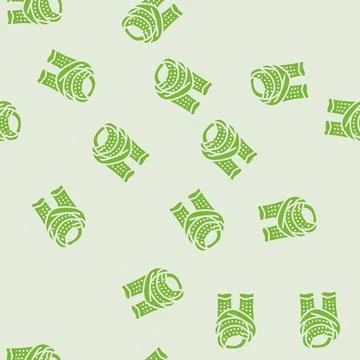 Scarf knitting wool glyph seamless pattern 库存插图