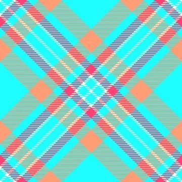 Scarf pattern vector plaid, blanket seamless tartan check. Uk fabric textur.. Stock Illustration
