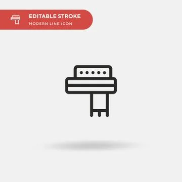 Scarf Simple vector icon. Illustration symbol design template for web mobile  Stock Illustration