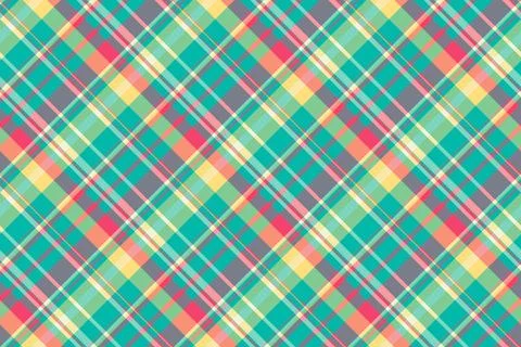 Scarf vector pattern plaid, pyjamas seamless texture background. Outside fa.. Stockillustratie