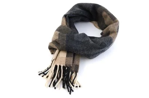 Scarf on white close up Foto stock