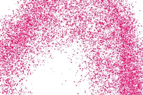 Scarlet explosion of confetti isolated on white. 스톡 일러스트