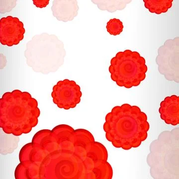 Scarlet flowers background Stock Illustration