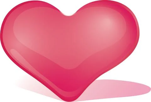Scarlet heart Ilustração Stock