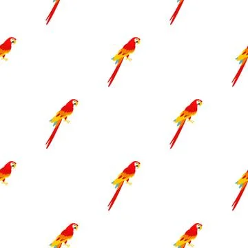 Scarlet macaws pattern seamless 스톡 일러스트
