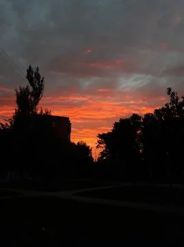 Scarlet sky Stock Photos