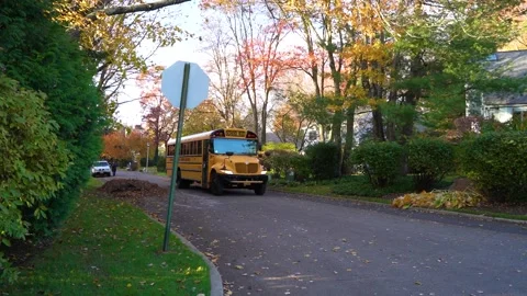 Scarsdale bus Stock Footage