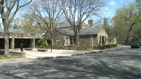 Scarsdale Public Library (2 of 2) Stock Footage 19977693