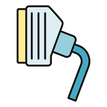 Scart plug cable connection icon illustration Stock Illustration