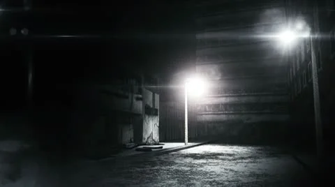 Scary Alley 03 Stock Footage