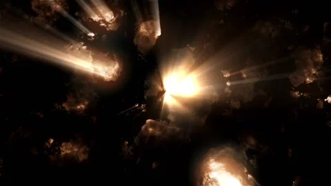 Scary and alien environment in the sky, unknown abstract 動画素材 198916547