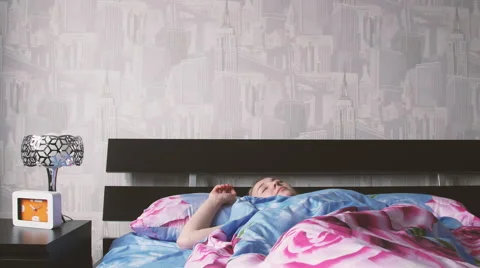 Scary awakening Stock Footage 61878656