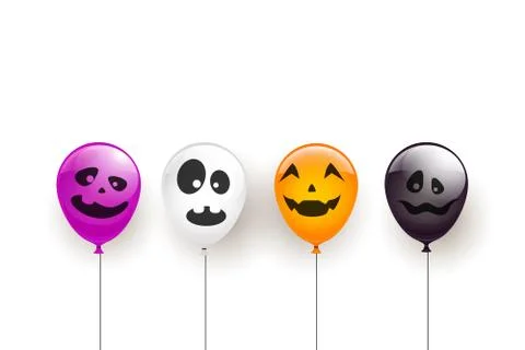 Scary Balloons Illustrazione stock