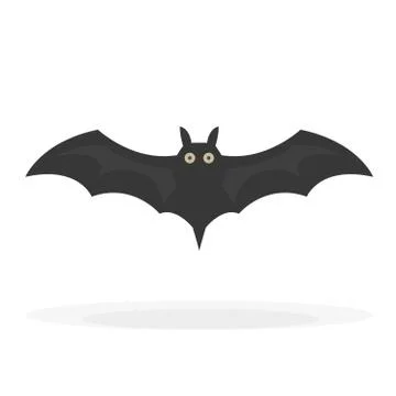 Scary bat icon Illustrazione stock