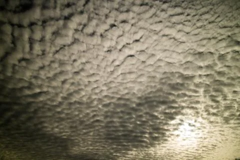 Scary black cloud in the sky. Stock Photos