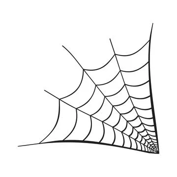 Scary black spider webs vector design. Halloween illustration design with the Stock Illustration