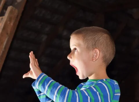 Scary boy Stock Photos