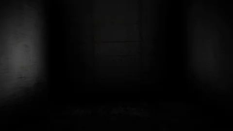 Scary corridor. Skull in the dark corridor Video stock 72643855