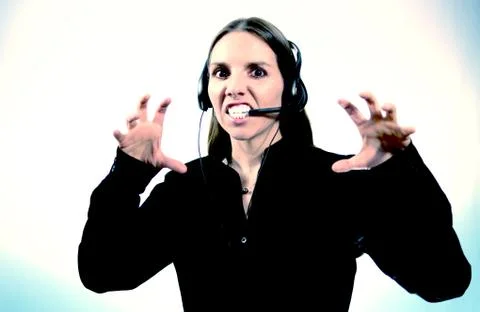 Scary Customer Support Stock Photos