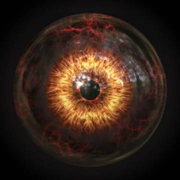 Scary devils eyeball A scary devils eyeball 3d illustration Copyright: xZo... Stock Photos