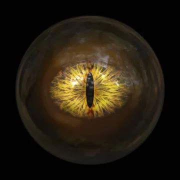 Scary devils eyeball A scary devils eyeball 3d illustration Copyright: xZo... Stock Photos